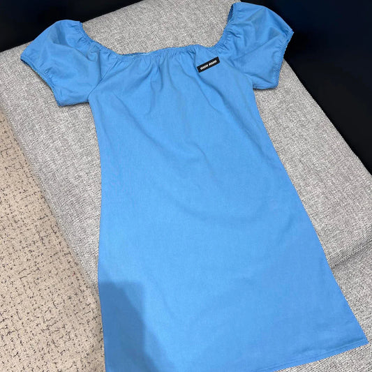 Miumiu 2026 Dress Blue Cotton 356929