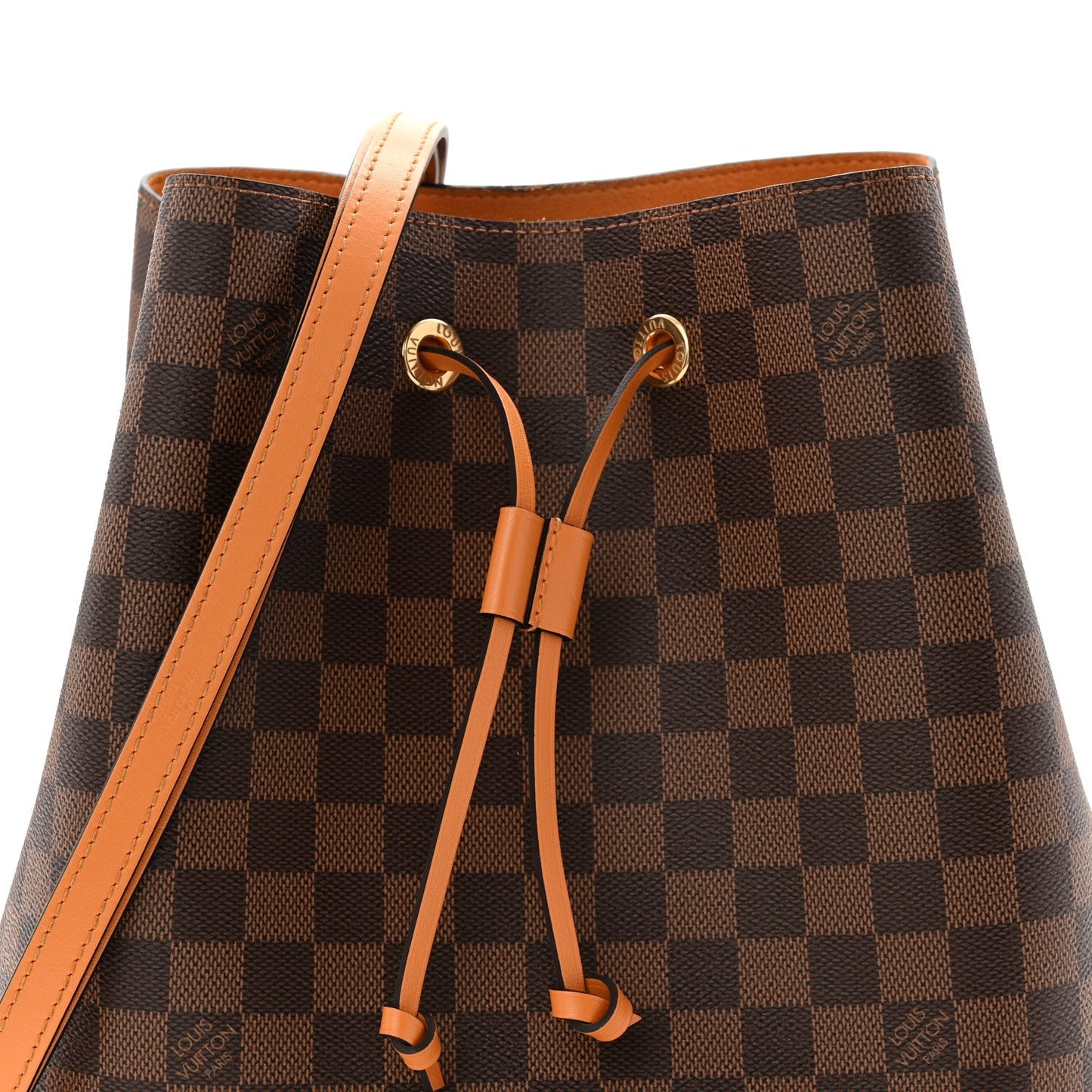 Damier Ebene Neonoe MM Safran