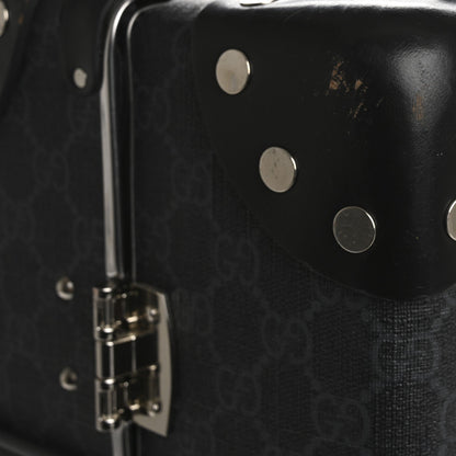 GG Supreme Monogram Globe-Trotter Carry-On Black