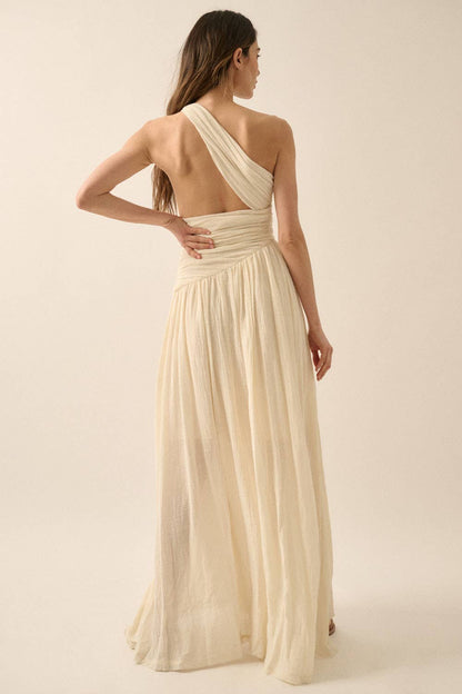 Solene One-Shoulder Maxi Dress