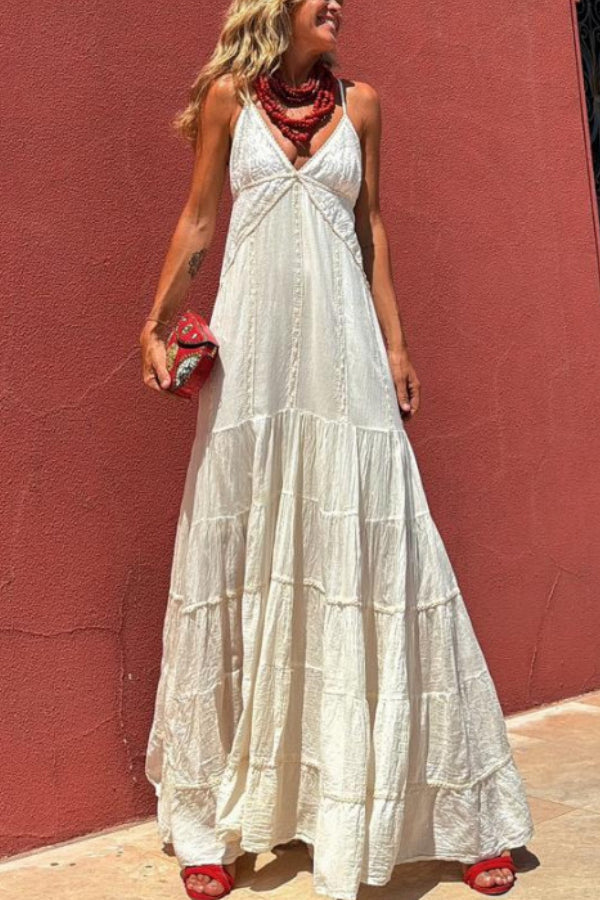 Vestido blanco de Sicilia para resort