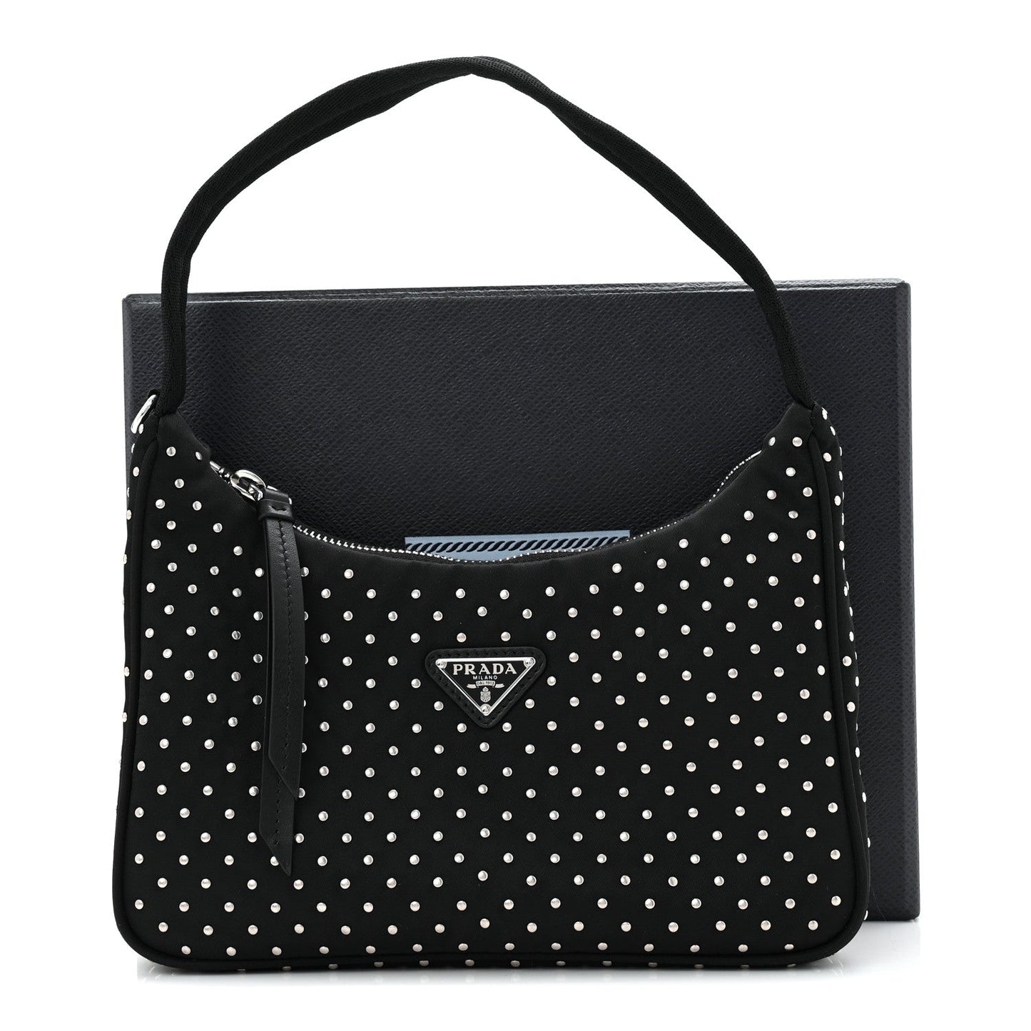 Re-Nylon Vela Studs Mini Re-Edition 2000 Bag Black