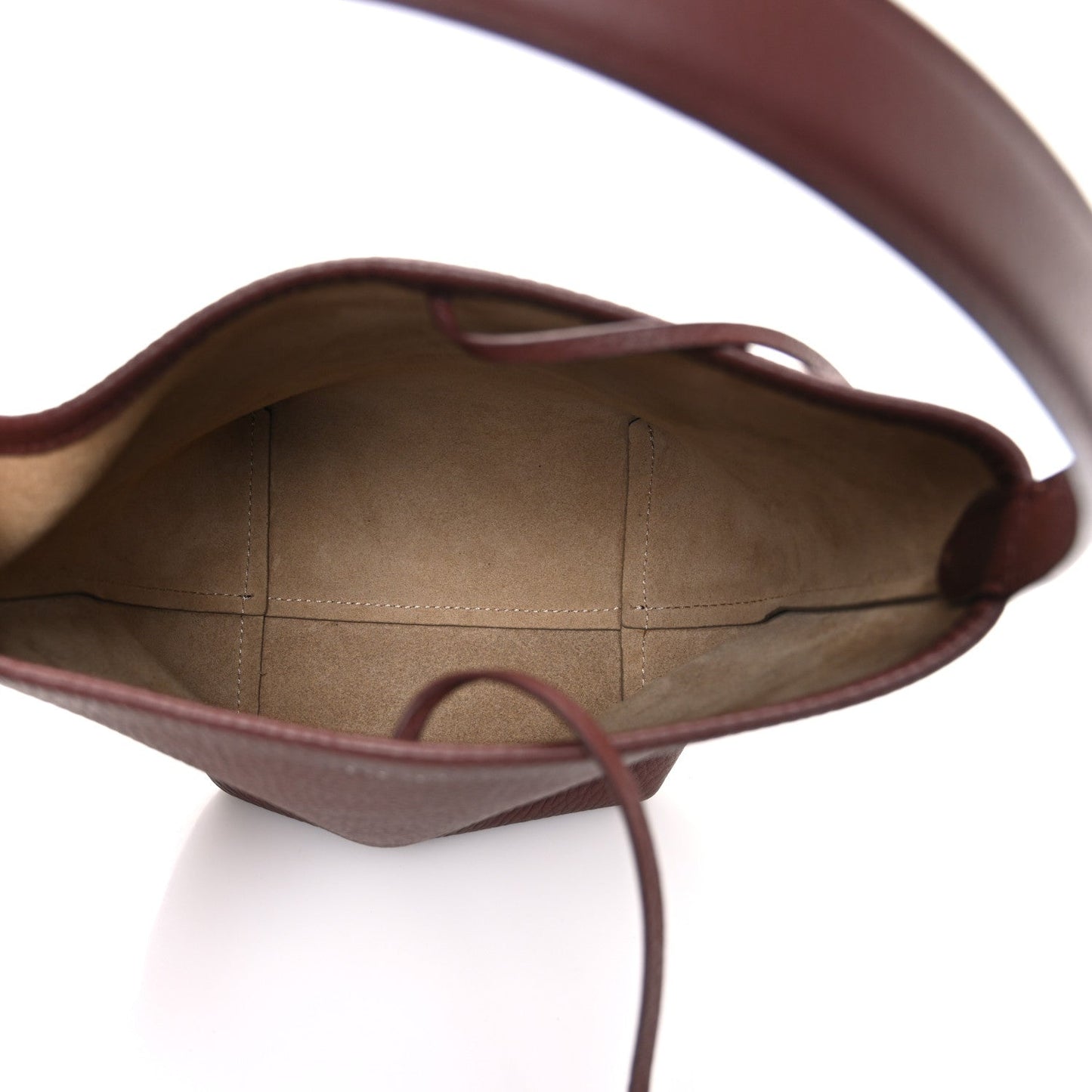 Grained Calfskin Small N/S Park Tote Burnt Wood