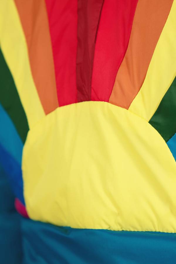 Chaqueta aislante de rayas retro Chasing Rainbows