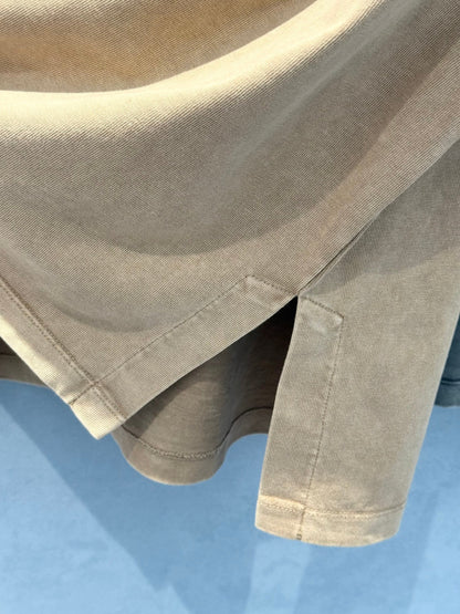 LV Slit T- shirt Brown Grey Cotton
