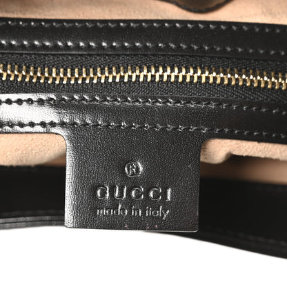 Boarded Dyana Lux Calfskin Small Jackie 1961 Hobo Black