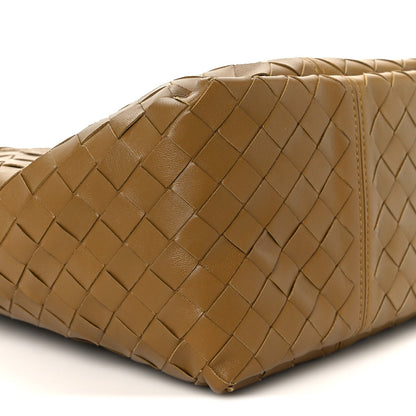 Nappa Intrecciato Small Flip Flap Tote Acorn
