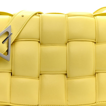 Nappa Maxi Intreccio Padded Cassette Crossbody Bag Sherbert