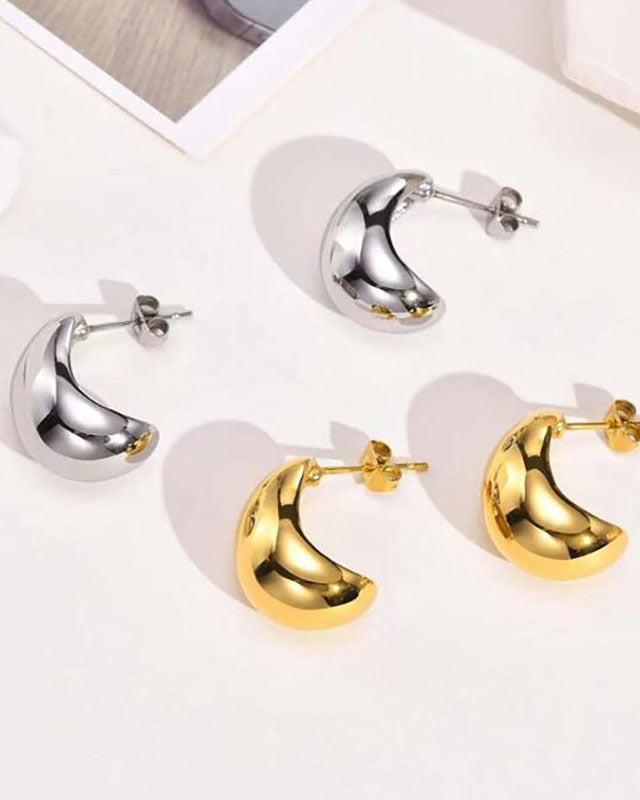 Metal Drop Earrings