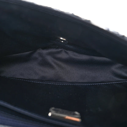 Sequin Medium Flap Blue Blue White