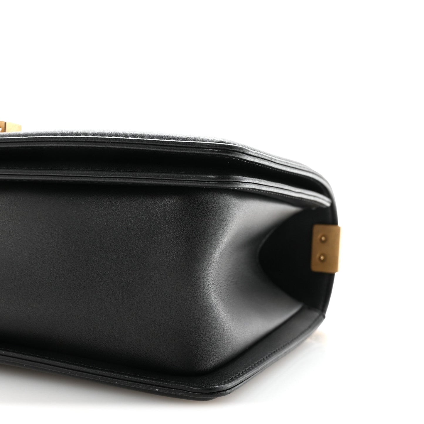 Calfskin Quilted Medium Boy Flap Black