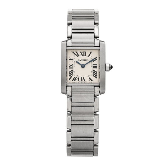Stainless Steel 20mm Tank Francaise Quartz Watch