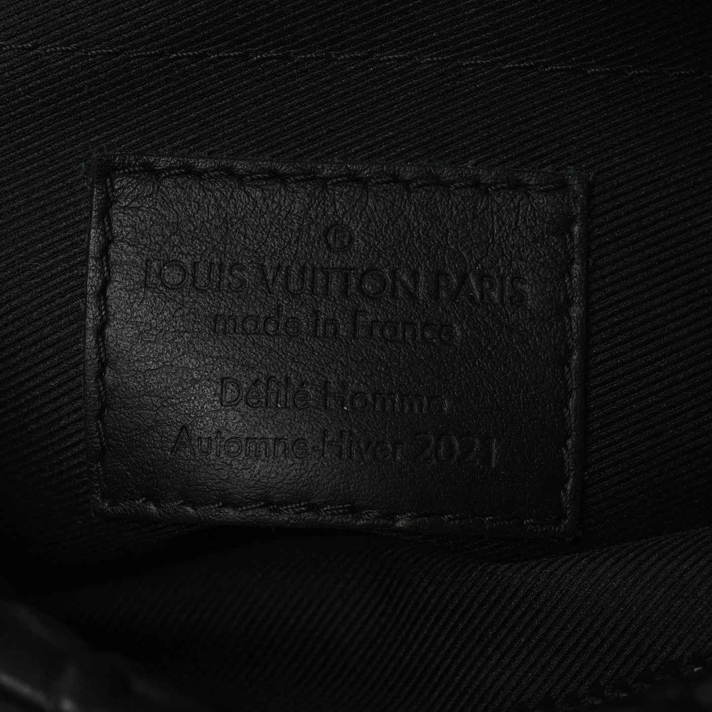 Calfskin Debossed Monogram Solar Ray Mini Soft Trunk Black