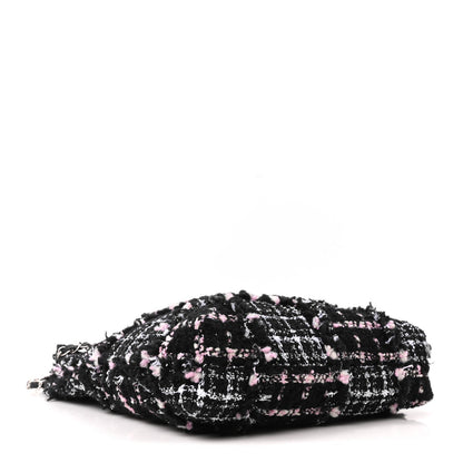 Tweed Patchwork Quilted Small Chanel 22 Black Pink White