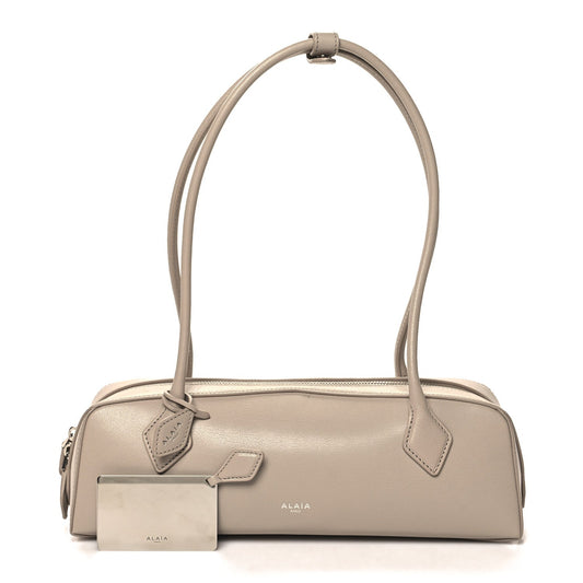 Shiny Goatskin Medium Le Teckel Bag Grege