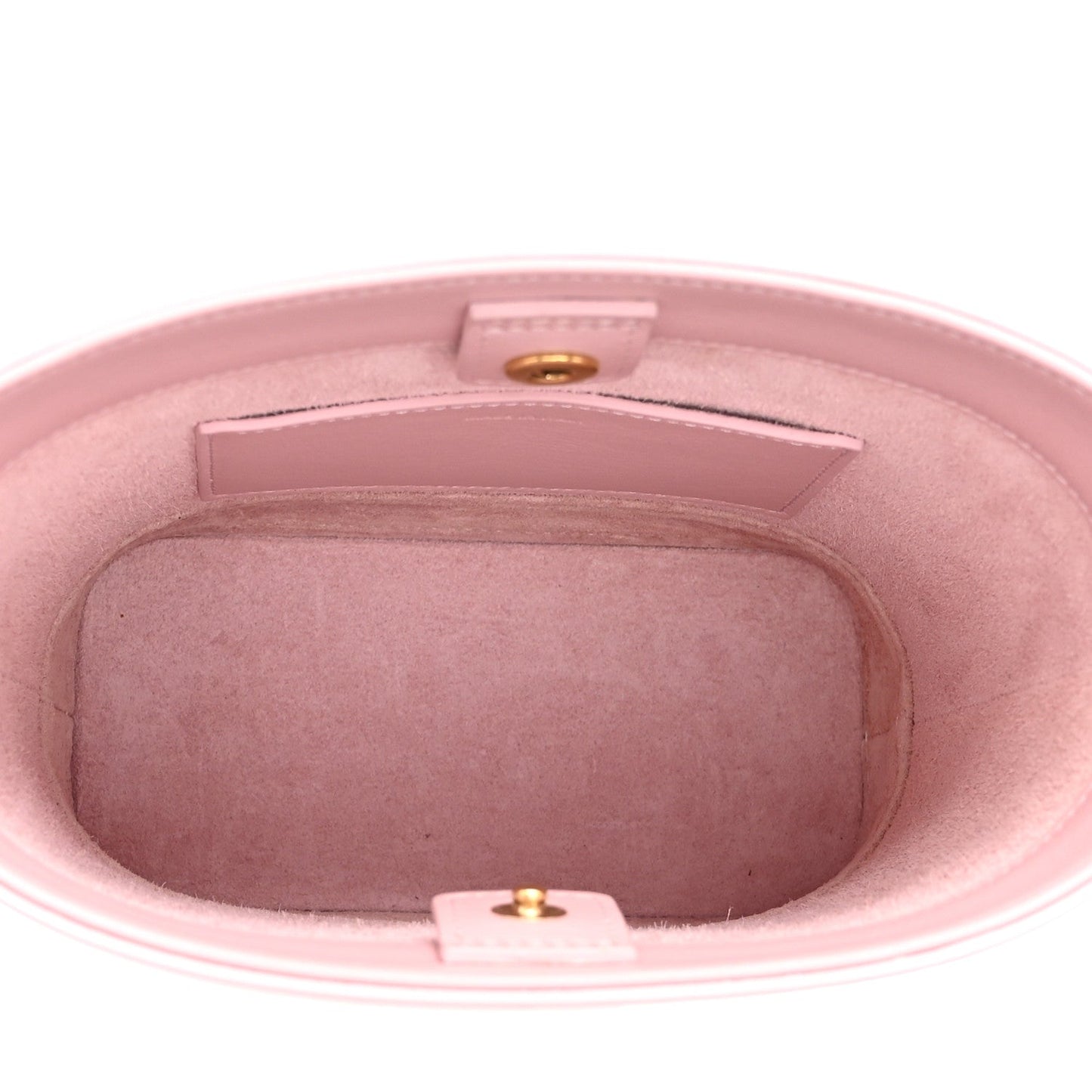 Smooth Calfskin Mini Cuir Triomphe Bucket Bag Light Pink
