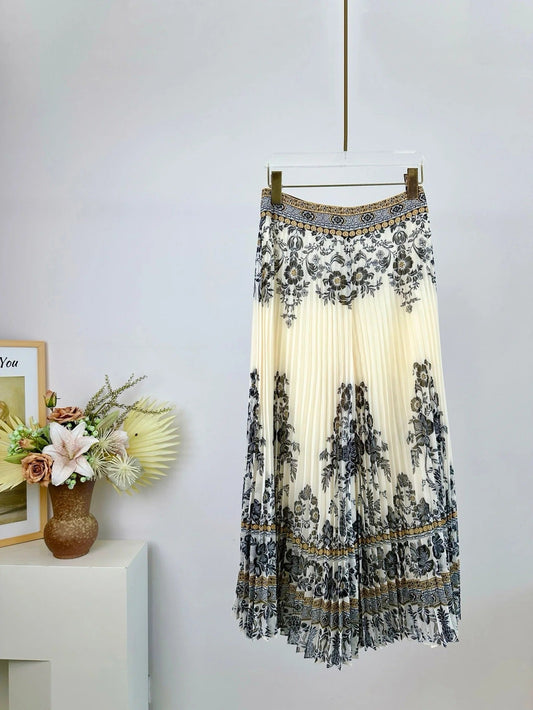 ZIMMERMANN PLEATED FLARED PANTS 270190