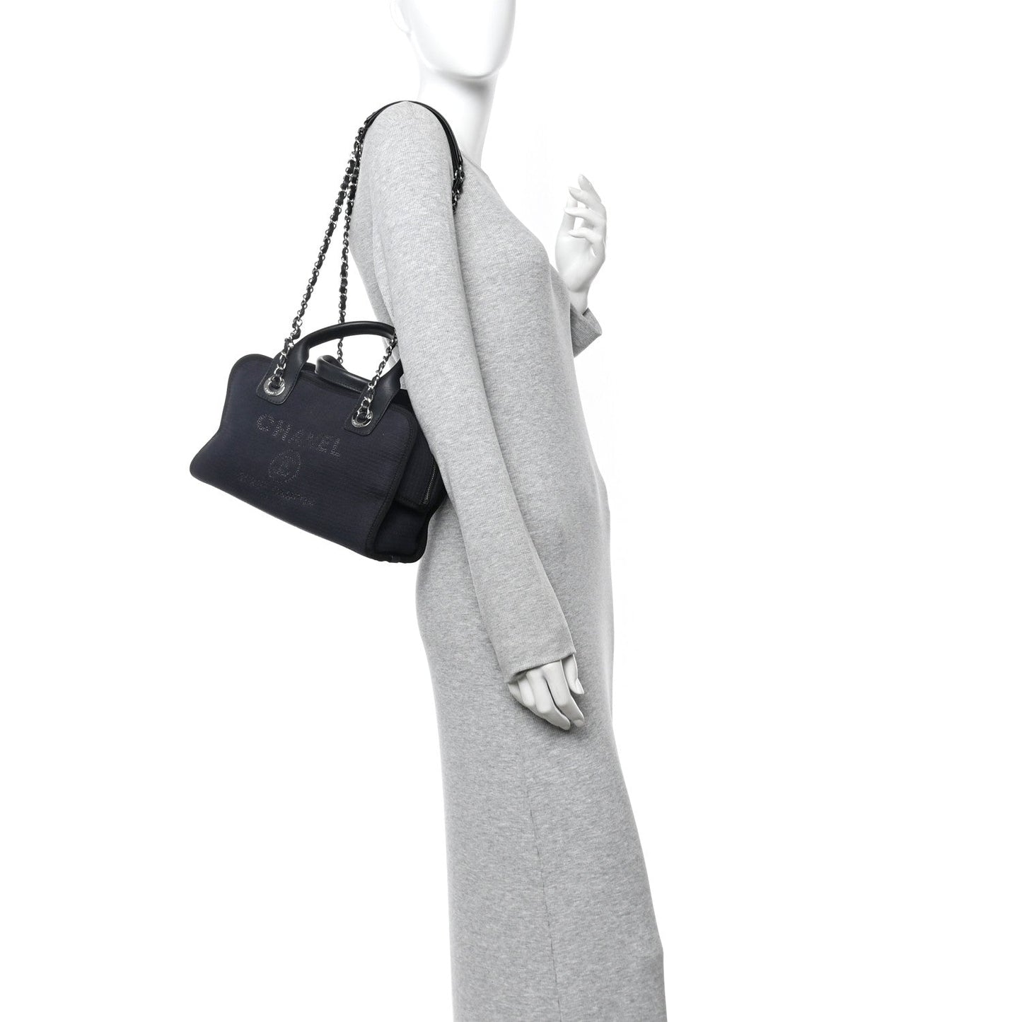 Mixed Fibers Deauville Bowling Bag Black