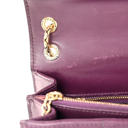 Calfskin Serpenti Forever Shoulder Bag Plum
