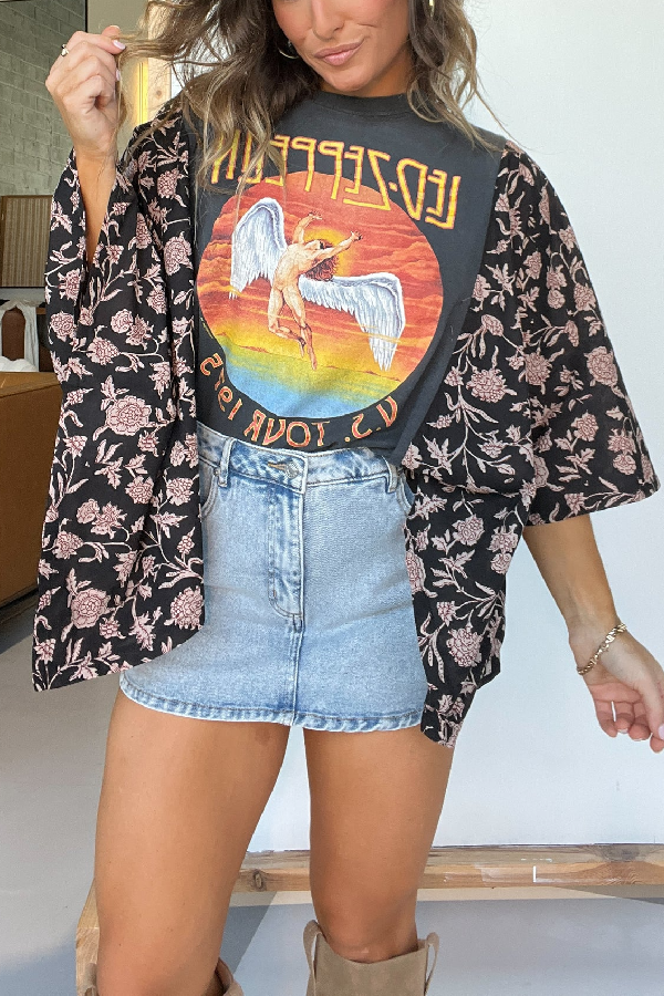 Camiseta Mix Match Negra
