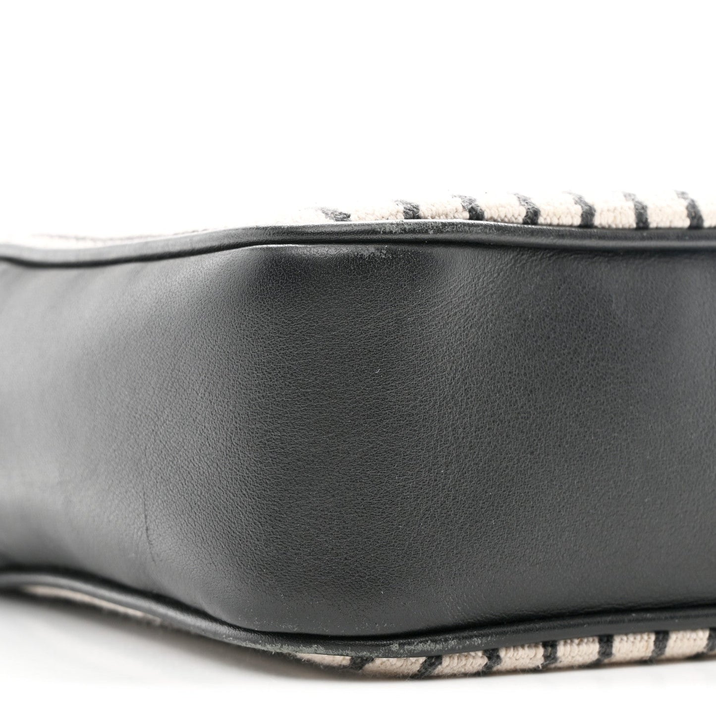 Canvas Calfskin Monogram Lou Camera Bag Black Grey Cream