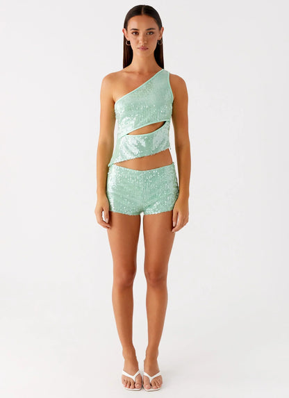 Travis Sequin Top - Sage