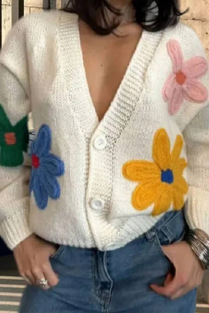 Top elegante con flores coloridas y lindo estilo 