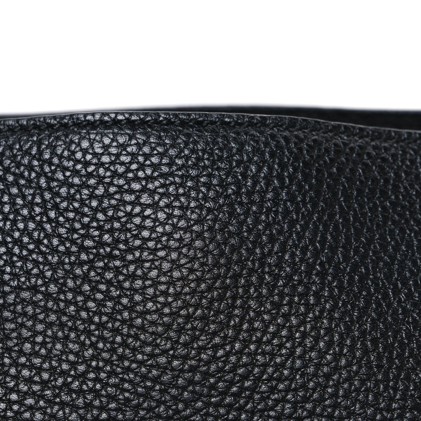 Pebbled Calfskin Medium Soho Chain Shoulder Bag Black