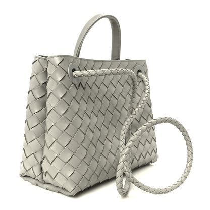 Nappa Intrecciato Small Andiamo Shoulder Bag Sterling