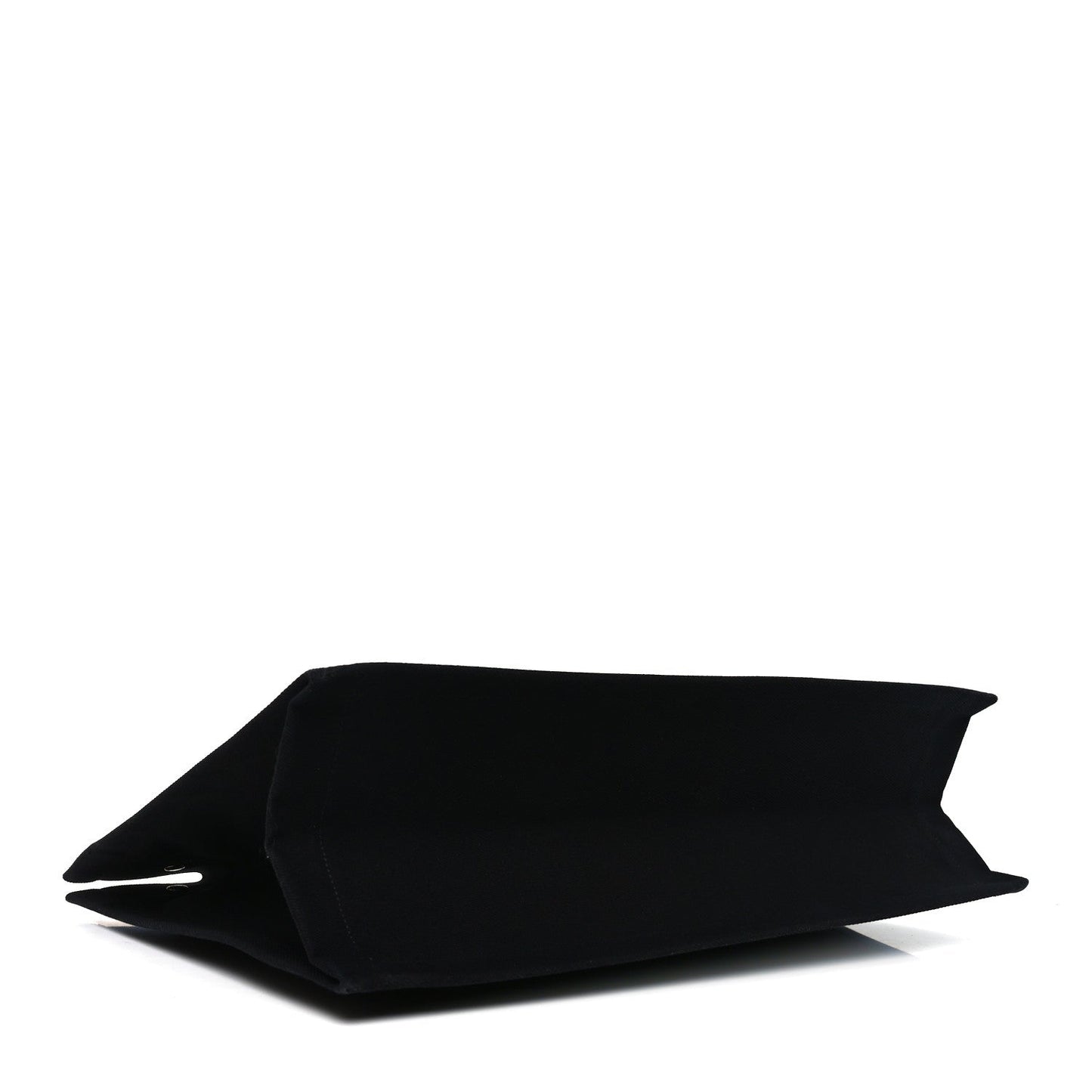 Linen Calfskin Rive Gauche Tote Black