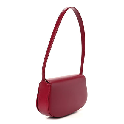 Box Calfskin Mini Voltaire Shoulder Bag Burgundy