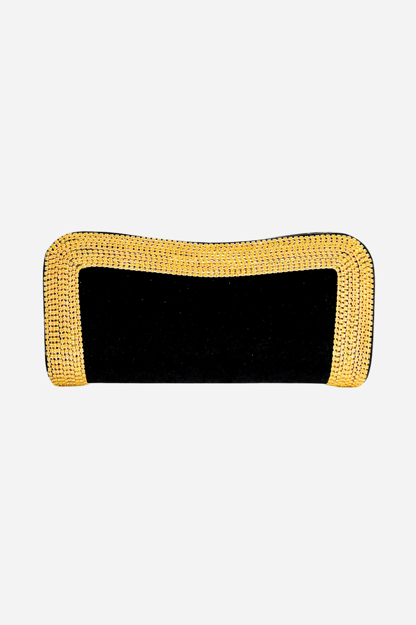 Bolso de mano Kama con ribete de diamantes 