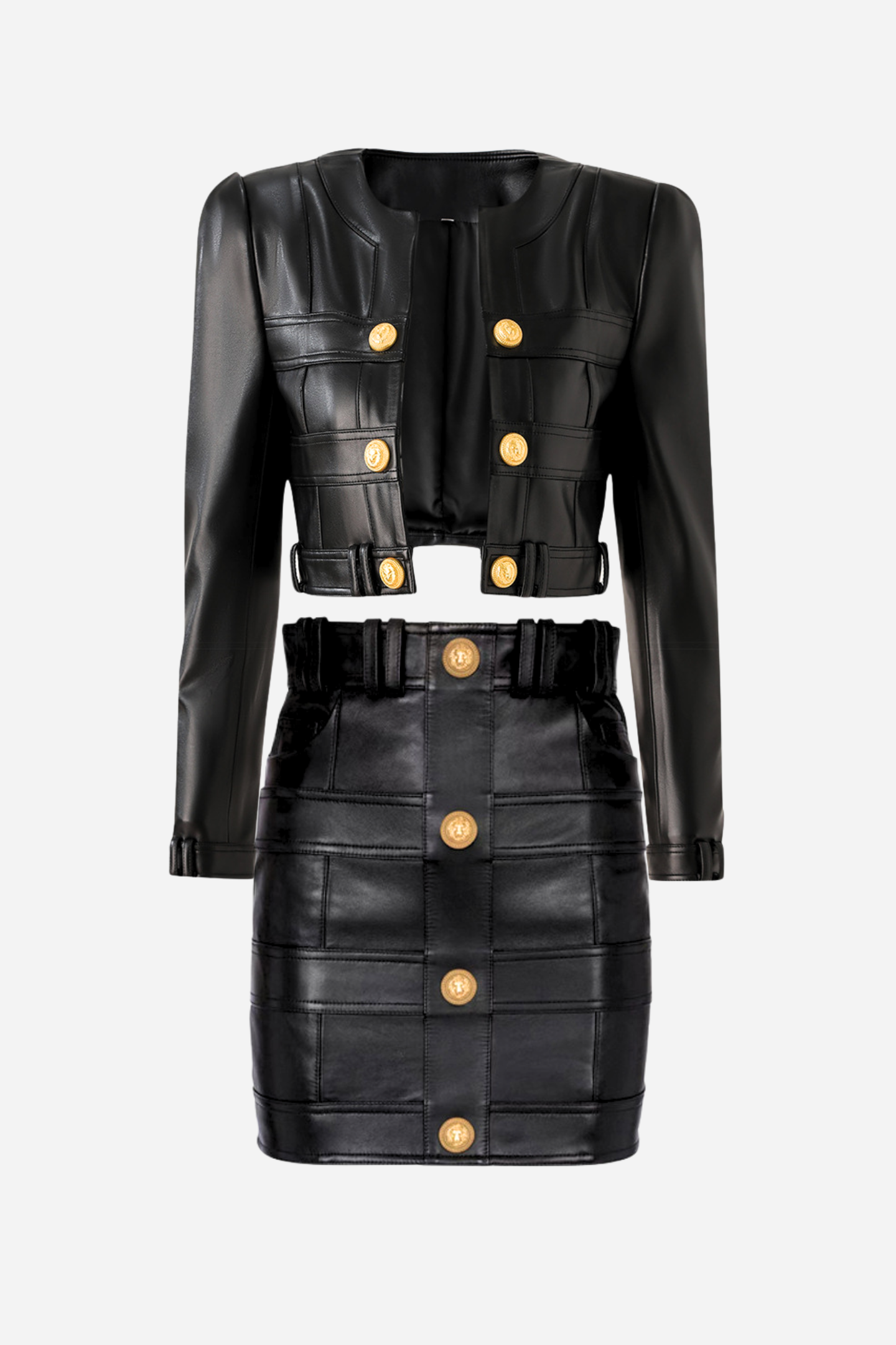 Conjunto de chaqueta y minifalda Nelly Pu 