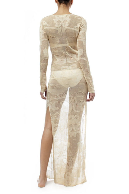Vestido maxi con cordones Dawn 