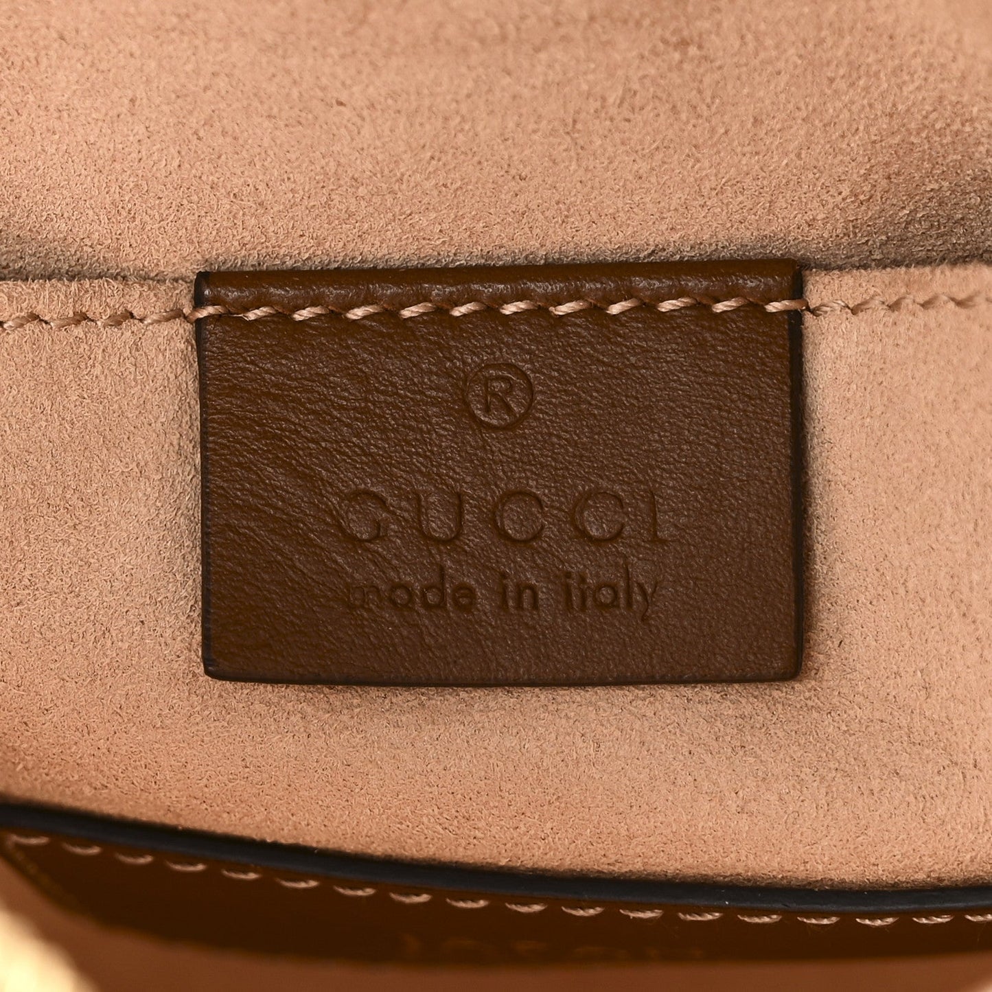 GG Supreme Monogram Butterfly Embroidered Mini Chain Shoulder Bag Beige Tuscany