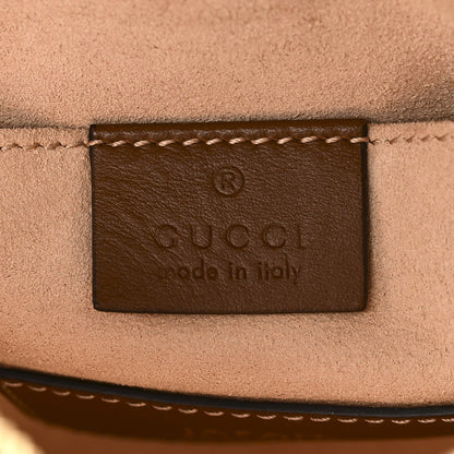 GG Supreme Monogram Butterfly Embroidered Mini Chain Shoulder Bag Beige Tuscany