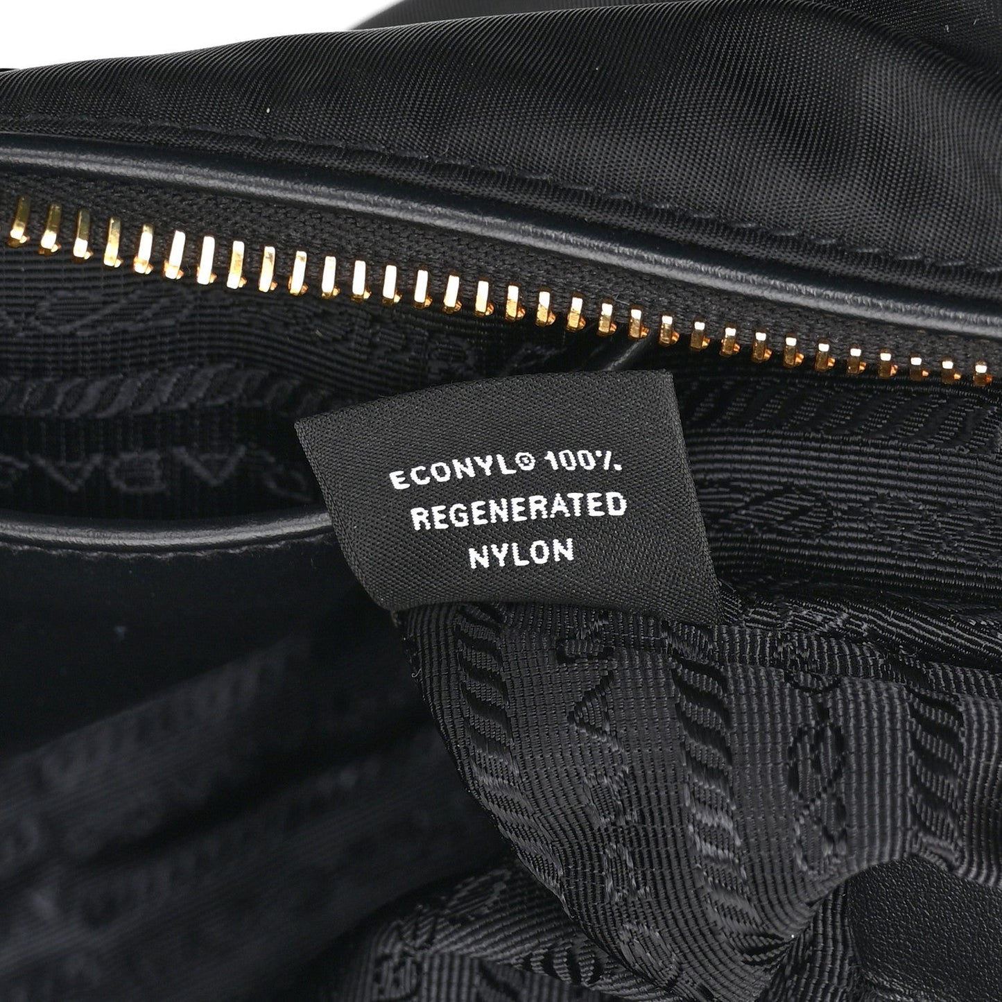 Re-Nylon Vitello Large Aimee Shoulder Bag Black