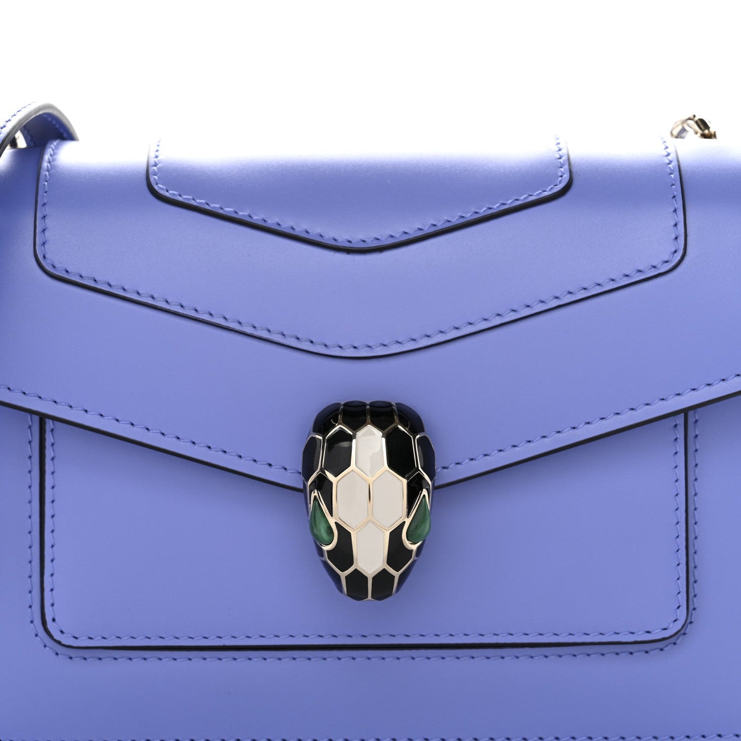 Calfskin Serpenti Forever Small Crossbody Bag Purple