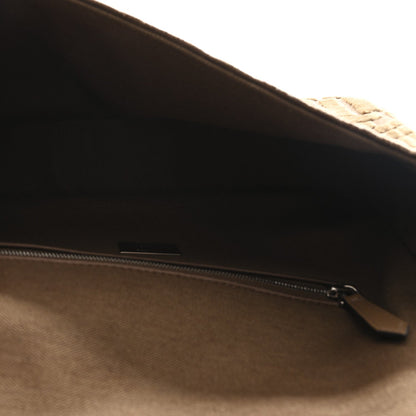 Velvet Jacquard Crystal FF Baguette Cappuccino