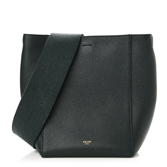 Soft Grained Calfskin Small Sangle Bucket Bag Amazone