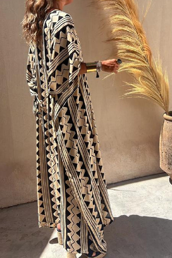 Vestido túnica beige Carabel