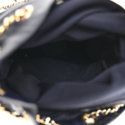 Lambskin Quilted Large In Seoul Backpack Navy