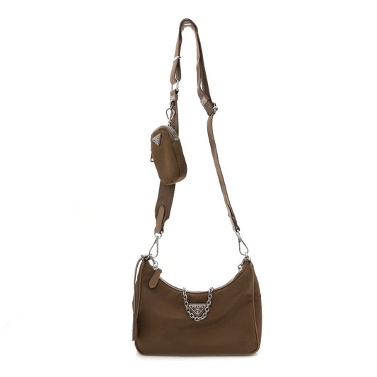 Nylon Re-Edition 2005 Shoulder Bag Cacao
