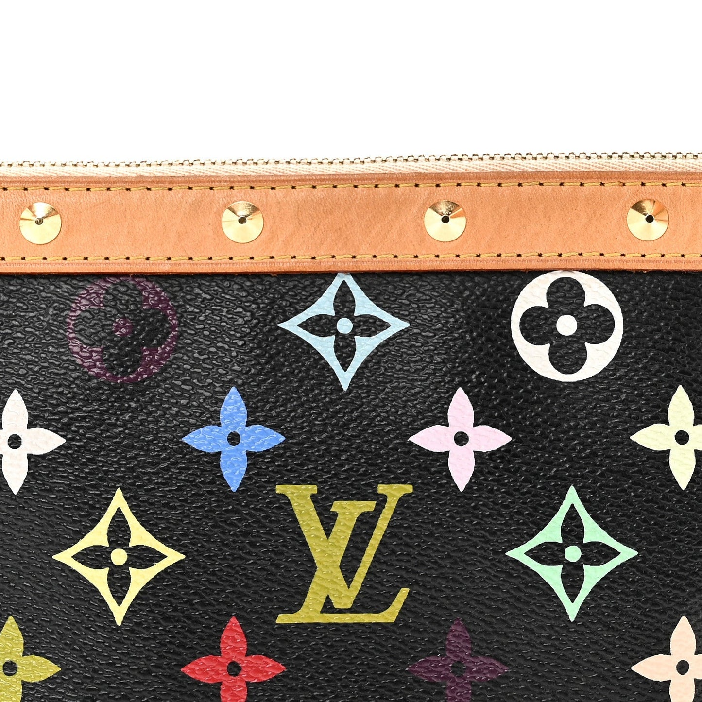Monogram Multicolor Pochette Accessories Black