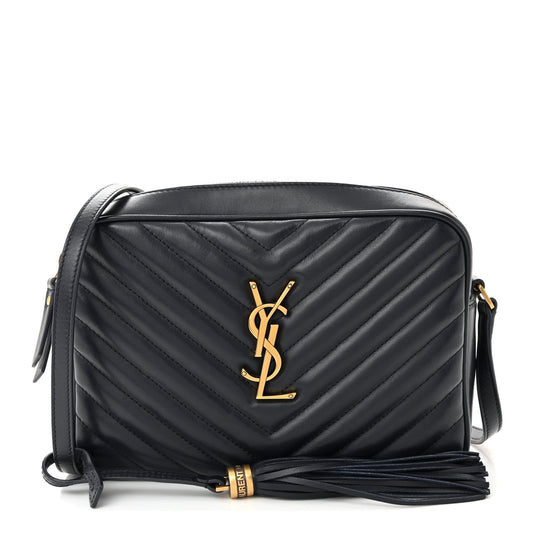 Calfskin Matelasse Monogram Lou Camera Bag Navy