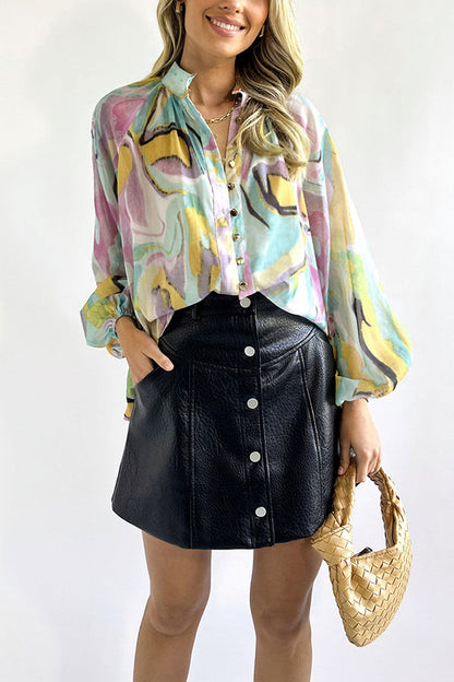Camisa de mujer con cuello en V de moda personalizada