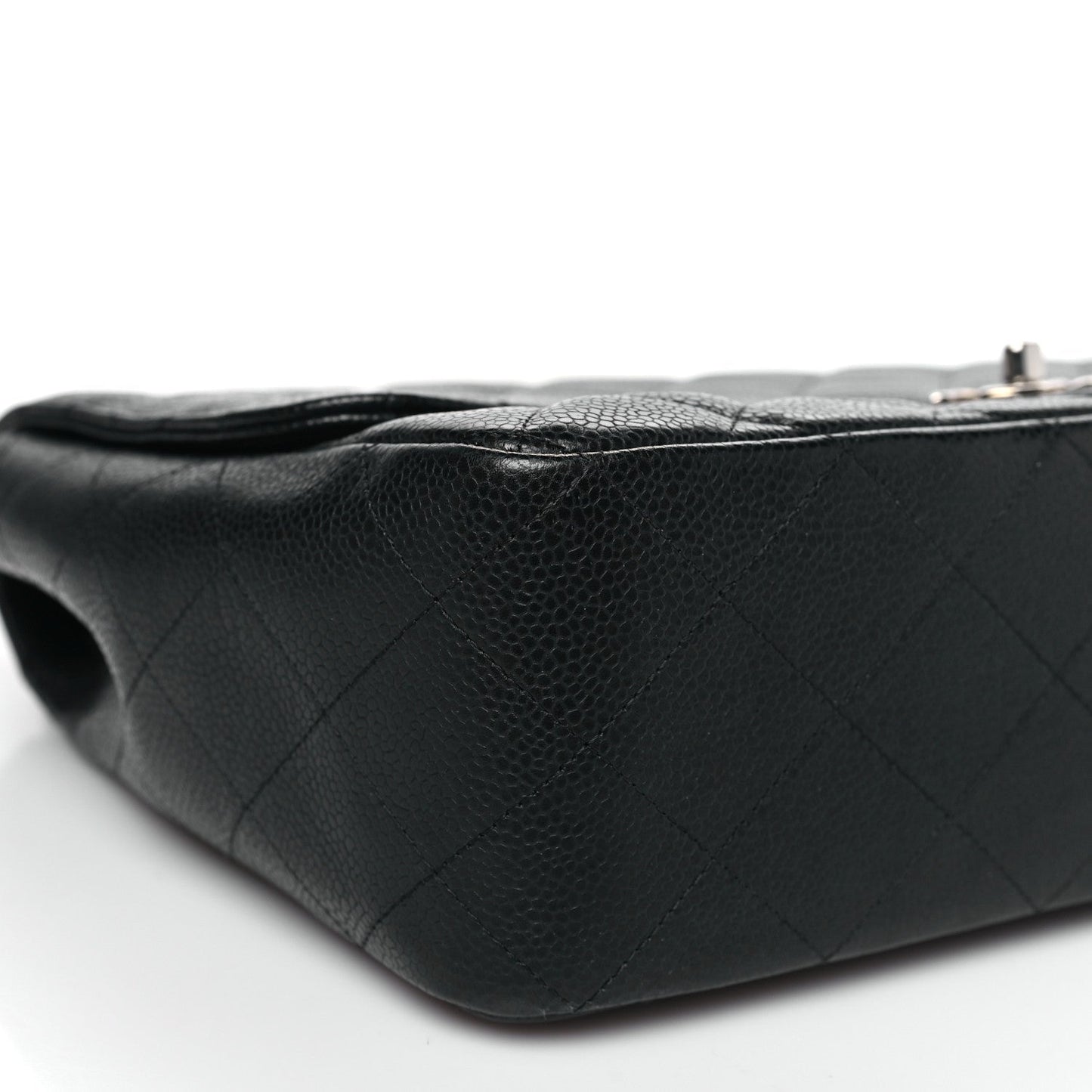Caviar Quilted Jumbo Single Flap Black
