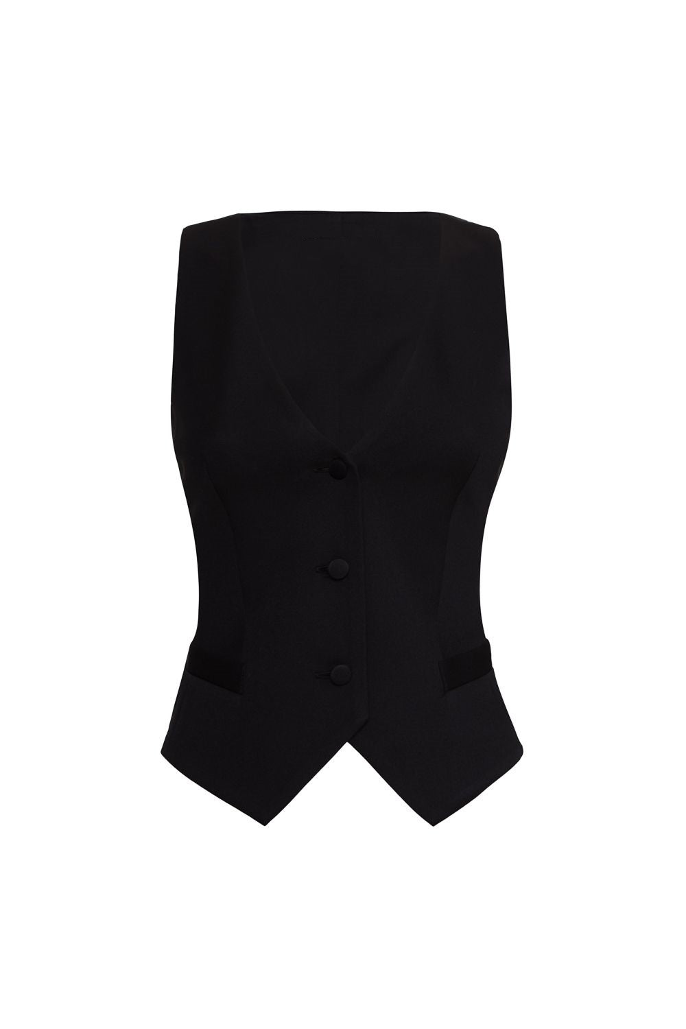 Conjunto de minifalda plisada con cuello en V de Belinda 
