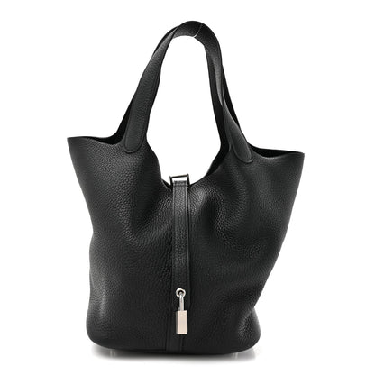 Taurillon Clemence Picotin Lock 22 MM Black