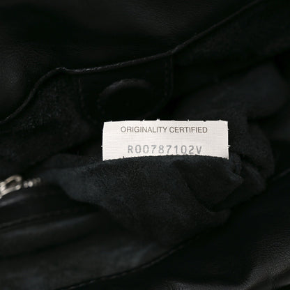 Nappa Intrecciato Biblioteca Bucket Bag Black